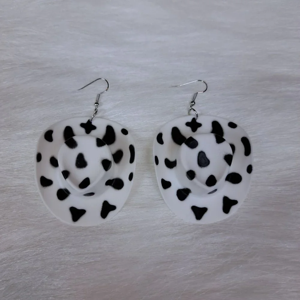 Cowboy Hat Earrings - Picture 1 of 3